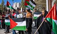  تجمع حمایت از مردم فلسطین و عملیات «طوفان الاقصی» برگزار شد