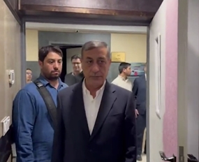 بازدید دکتر قائم‌پناه از مجروحان حمله رژیم صهیونیستی در بیمارستان حضرت رسول اکرم (ص)